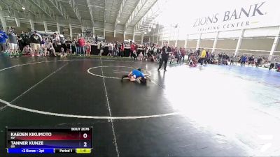 84 lbs Semifinal - Kaeden Kikumoto, NV vs Tanner Kunze, OR