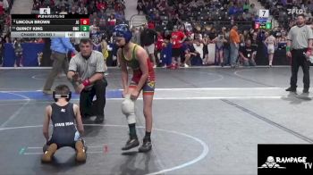 73 lbs Champ. Round 1 - Quincy King, Bobcat Wrestling Club vs Lincoln Brown, Junction City