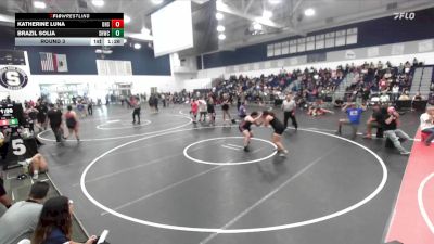 235 lbs Round 3 - Katherine Luna, Downey High School vs Brazil Solia, Socal Hammers Wrestling Club