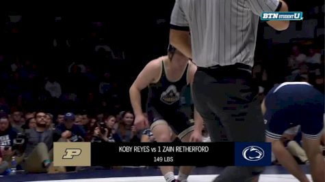 149 m, Zain Retherford, PSU vs Koby Reyes, Purdue