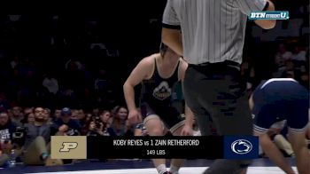 149 m, Zain Retherford, PSU vs Koby Reyes, Purdue