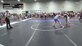 140 lbs Cons. Round 2 - Elocin Moran, Rock Creek vs MaKenzie Rhymer, Colby Kids Wrestling Club