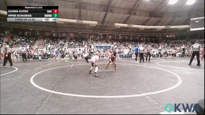 52 lbs Consi Of 32 #2 - Liliana Clitso, Darko Valley Wolf Pack vs Piper Schadegg, Skiatook Youth Wrestling