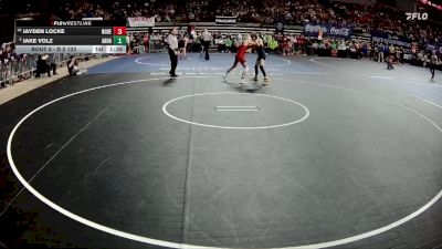 D 2 120 lbs Champ. Round 1 - Jake Volz, Archbishop Hannan vs Jayden Locke, North DeSoto