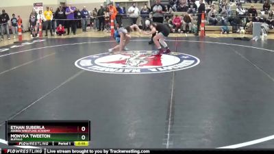 105 lbs Cons. Round 2 - Ethan Suberla, Askren Wrestling Academy vs Monyka Tweeton, Buffalo