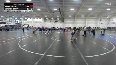 71 lbs Semifinal - Abigail Lucero, Stamford vs McKenzie Bowry, Milo WC