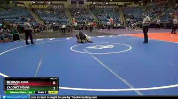 138 lbs Cons. Round 2 - Bethanie Cruz, Garden City vs Cadence Means, Wichita-Bishop Carroll