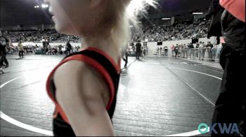 43 lbs Round Of 16 - Harley Lewis, Sperry Wrestling Club vs Vivian Manley, Perry Wrestling Club