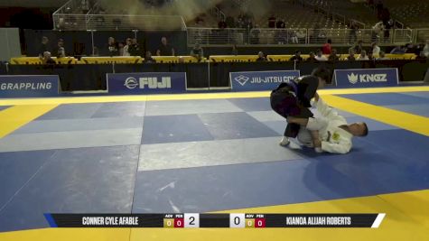 Kianoa Alijah Roberts vs Conner Cyle Afable 2025 Pan Jiu Jitsu IBJJF Championship