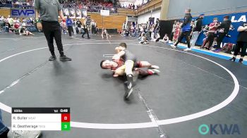 83 lbs Quarterfinal - Roman Buller, Weatherford Youth Wrestling vs Raine Deatherage, Tecumseh Youth Wrestling