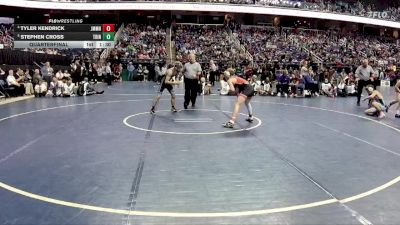 2A 113 lbs Quarterfinal - Stephen Cross, Trinity vs Tyler Kendrick, John M. Morehead High School