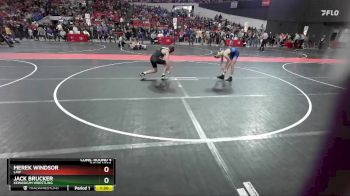 140 lbs Cons. Round 4 - Jack Brucker, Kewaskum Wrestling vs Merek Windsor, LAW