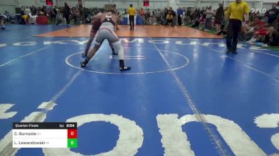 S-150 Mats 1-4 4:15pm lbs Quarterfinal - Cameron Burnside, KY vs Lucas Lewandowski, MI