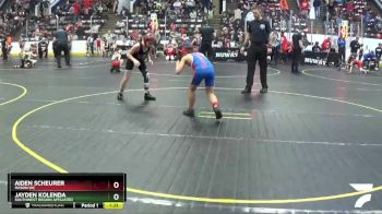 95 lbs Champ. Round 2 - Jayden Kolenda, Southwest Region Affiliated vs Aiden Scheurer, Mason WC