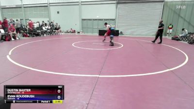 165 lbs Placement Matches (16 Team) - Dustin Baxter, Washington vs Evan Roudebush, Indiana