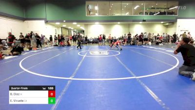 80 lbs Quarterfinal - Boaz Diaz, IA vs Elijah Viruete, CA