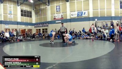 175 lbs Round 2 (4 Team) - Dominic Rabiola, Franklin Central Wrestling Club vs Bentley Muse, Columbus North Wrestling Club