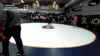 215 lbs Cons. Round 1 - Nathaniel Flores, Paloma Valley vs Elijah Juarez, Etiwanda