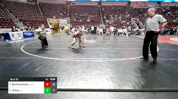 127 lbs Consy Rd Iv - Tanner Berkenstock, Notre Dame - GP vs Trenden Willey, Chestnut Ridge