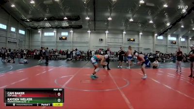 132 lbs Round 5 (6 Team) - Cam Baker, Top Level vs Kayden Welker, Youngstown Elite