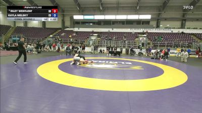 180 lbs Cons. Round 2 - Kayla Melsky, Centenary University vs Riley Wentlent, D`Youville