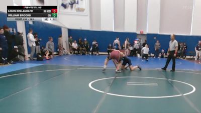 165 lbs Champ. Round 1 - William Brooks, St James Academy vs Louis Dellavolpe, Don Bosco Prep