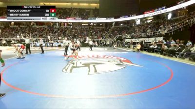II-152 lbs Champ. Round 2 - Henry Martin, Croton-Harmon vs Brock Conway, Seaford