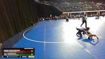 78 lbs Quarterfinal - Kai McDonald, Sebolt Wrestling Academy vs Davis Westendorf, Immortal Athletics WC