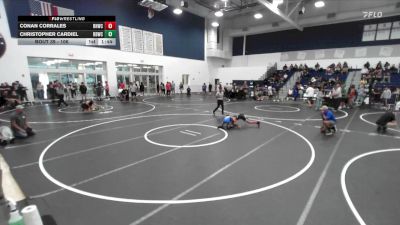 106 lbs Champ. Round 2 - Christopher Cardiel, Rancho Bernardo Wrestling Club vs Conan Corrales, Rough House Wrestling Club