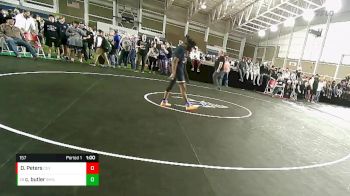 157 lbs Cons. Round 4 - Chad Butler, Skyline vs Damien Peters, Cedar Valley