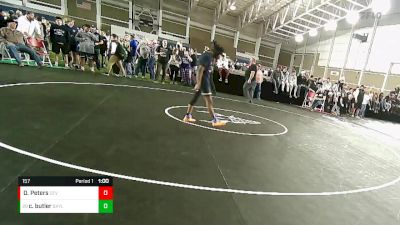 157 lbs Cons. Round 4 - Chad Butler, Skyline vs Damien Peters, Cedar Valley