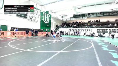 132 lbs Cons. Round 4 - Youssef Basri, Carson vs Logan Cannon, Serrano