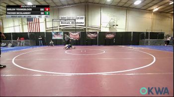 67 lbs Consi Of 4 - Shiloh Youngblood, Chickasha Youth Wrestling vs Tucker Mcglamery, Shelton Wrestling Academy