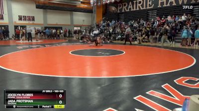 160-165 lbs Round 2 - Jada Protsman, Waukon vs Jocelyn Flores, Prairie, Cedar Rapids