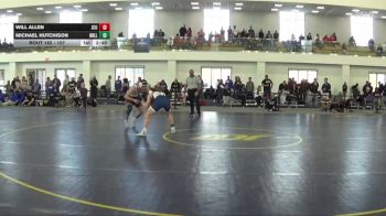 157 lbs Cons. Round 4 - Will Allen, John Carroll vs Michael Hutchison, Millikin