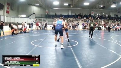 200 lbs Champ. Round 1 - Rodney Mcneel, All American Training Center vs Luke Boersma, Fitz Wrestling Academy