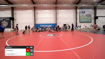 110 lbs Rr Rnd 4 - Zephyr Kimball, Team Tugman K-8 vs Jaxon Sgrulletta, CT Whale K-8