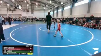 52 lbs Semifinal - Dax Winger, Randall Youth Wrestling Club vs Kip Lucas, Amped Wrestling Club