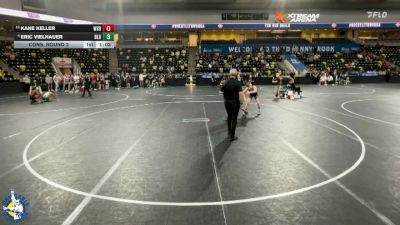 126 lbs Cons. Round 2 - Kane Keller, Waverly-Shell Rock vs Eric Vielhauer, Basehor-Linwood HS