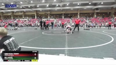 64 lbs Cons. Round 4 - Bo Davis, Honey Badger vs Greyson Terry, Nebraska Boyz