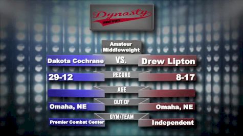 Dakota Cochrane vs. Drew Lipton Dynasty Combat Sports Replay