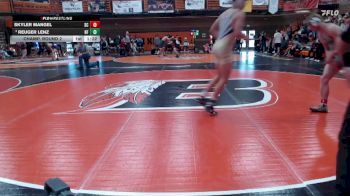 175 lbs Champ. Round 2 - Reuger Lenz, North Fremont vs Skyler Mangel, Spring Creek