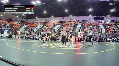 175 lbs Quarterfinals (8 Team) - Brayden Bundy, Davison HS vs Ryne Bennett, Rockford HS