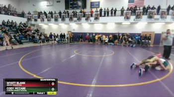 91 lbs Quarterfinal - Cody McCabe, Lander Middle School vs Wyatt Blank, Rocky Mountain