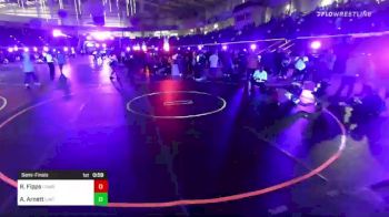 90 lbs Semifinal - Revin Fipps, Cowboy WC vs Aiden Arnett, Lincoln Way WC
