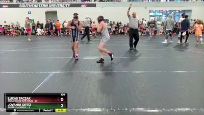 100 lbs Round 1 (4 Team) - Jovanni Ortiz, Grapple Academy vs Lucas Taczak, Tallahassee War Noles