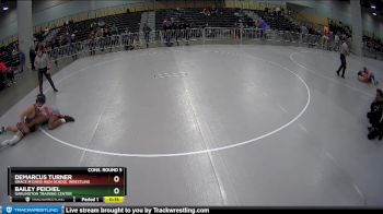 144 lbs Cons. Round 5 - Demarcus Turner, Grace M Davis High School Wrestling vs Bailey Peichel, Garlington Training Center
