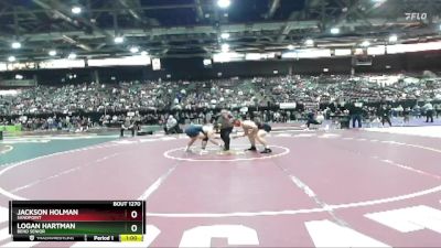 215 lbs Cons. Round 4 - Logan Hartman, Bend Senior vs Jackson Holman, Sandpoint