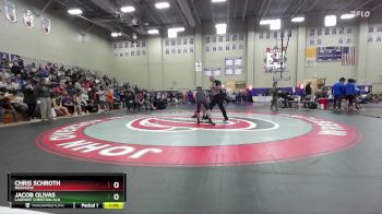 120 lbs Cons. Round 2 - Jacob Olivas, Lakeway Christian Aca vs Chris Schroth, Rossview