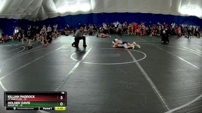 76 lbs Round 4 (6 Team) - Killian Paddock, CP Wrestling vs Holden Davis, Rogue WC